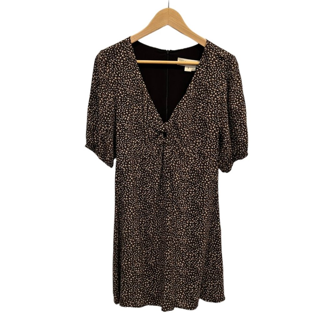 Brown Floral Cotton Saltwater Luxe Mini Dress